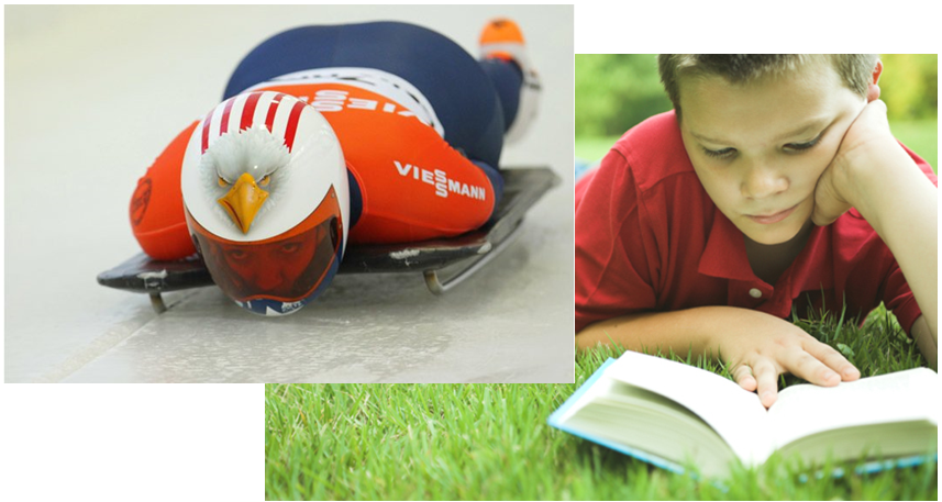 Olympics Skeleton and 4th Grade Reading